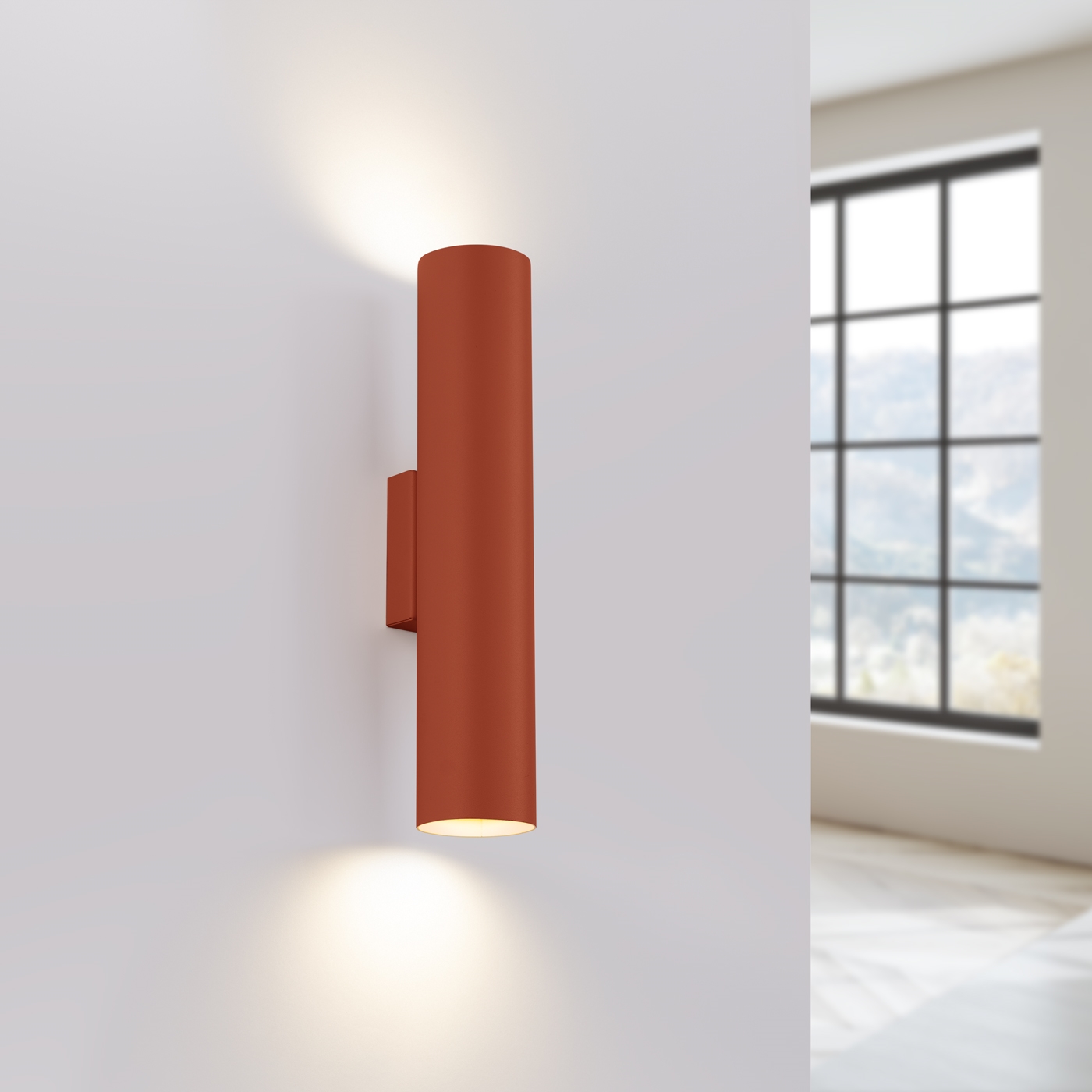 How do you position wall lights either side of a bed?