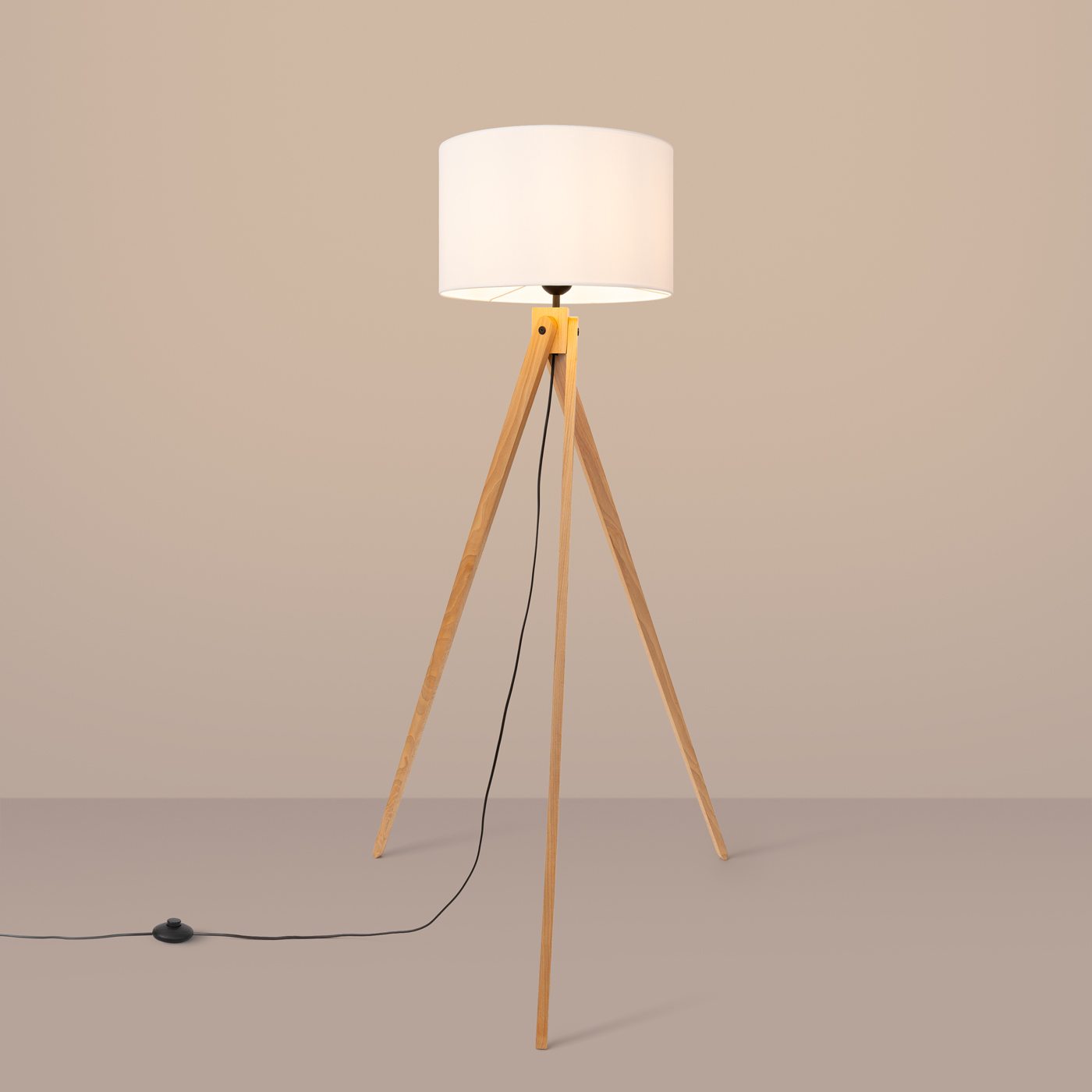 How do you match a floor lamp to your sofa?