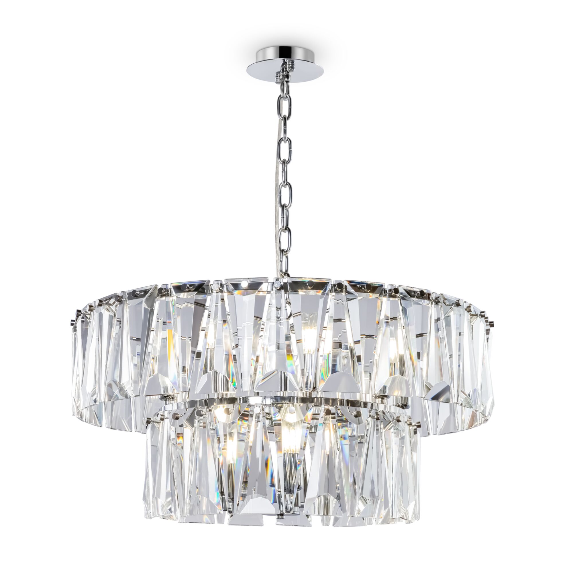 How do you layer pendant lights with other lighting in a room?